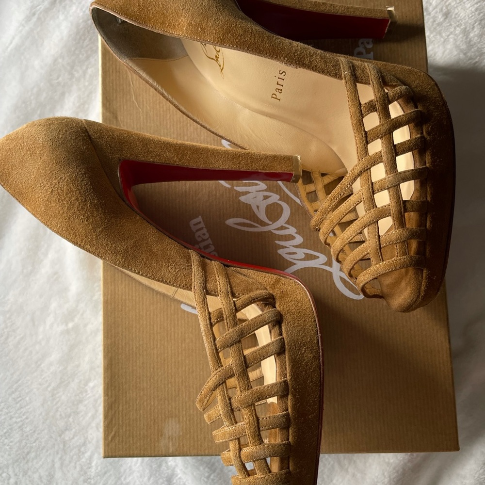 Christian Louboutin Chalumo120 Suede Royal